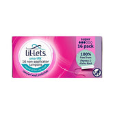 Lil-Lets Non-Applicator Tampons 16 Pack